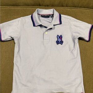 Baby blue Kids Polo Shirt with Embroidered Logo